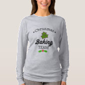 Kerst bakken Team Ginger Snap Cookie Grappig T-shirt (Voorkant)