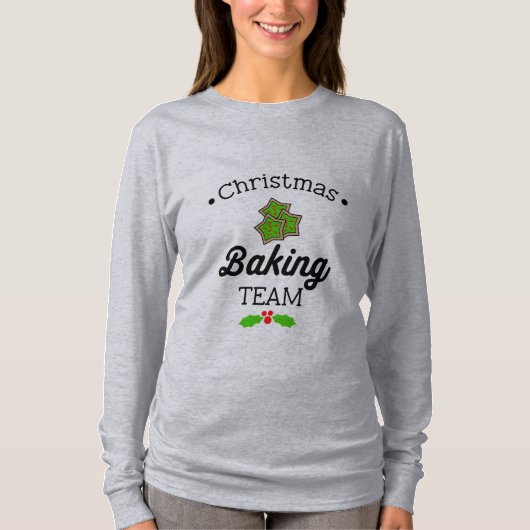 Kerst bakken Team Ginger Snap Cookie Grappig T-shirt (Voorkant)