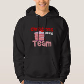Kerst bakken Team Moeder Kinderen Vader Hoodie (Voorkant)