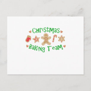 Kerst Bakken Team vakantie cookie Grappig Feestdagenkaart