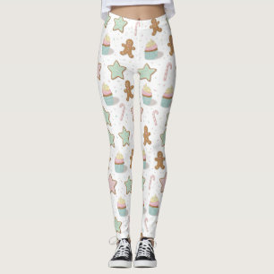 Kerst Bakkerij Traktaties Patroon Leggings