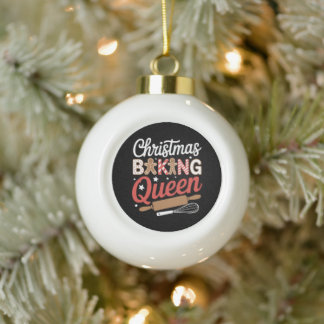 Kerst Bakkoningin Peperkoek Rollen Kerstmis Keramische Bal Ornament