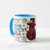 Kerst Bakploeg Mok (Voorkant links)