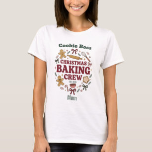 Kerst Bakploeg Monogram Naam T-shirt