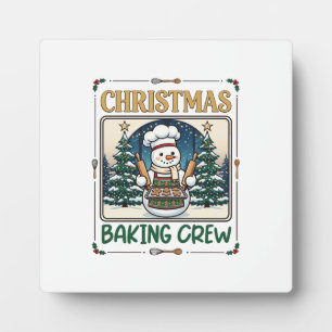 Kerst Bakploeg Sneeuwman Chef Peperkoek Coo Fotoplaat