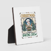 Kerst Bakploeg Sneeuwman Chef Peperkoek Coo Fotoplaat (Voorkant)