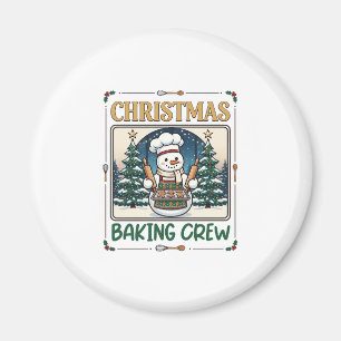 Kerst Bakploeg Sneeuwman Chef Peperkoek Coo Magneet