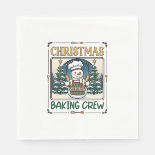 Kerst Bakploeg Sneeuwman Chef Peperkoek Coo Servet