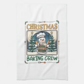 Kerst Bakploeg Sneeuwman Chef Peperkoek Coo Theedoek (Verticaal)