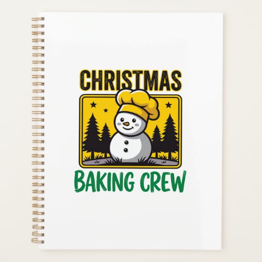 Kerst Bakploeg Sneeuwman Vakantie Ontwerp Planner (Voorkant)