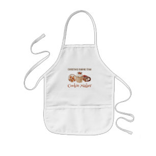 Kerst Bakteam Cookie Maker T-Shirt Kinder Schort