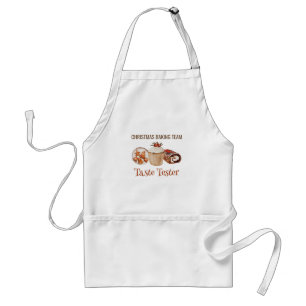 Kerst Bakteam Smaaktester T-Shirt Standaard Schort