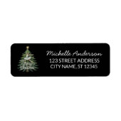 Kerst ballet Ballerina danser Retouradres  Etiket (Voorkant)