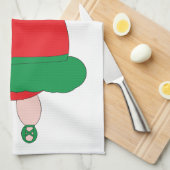 Kerst Ballet Varken Keuken Handdoek (Quarter Fold)