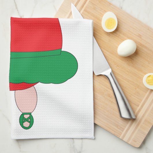 Kerst Ballet Varken Keuken Handdoek (Quarter Fold)