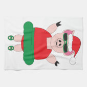 Kerst Ballet Varken Keuken Handdoek (Horizontaal)