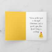 Kerst banaan kaart (Binnen)