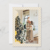 Kerst Bar Winkelwagen Foto Feestdagenkaart (Achterkant)