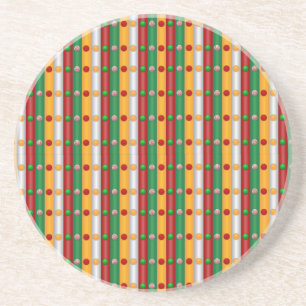 Kerst Bars Acryl Tray Zandsteen Onderzetter