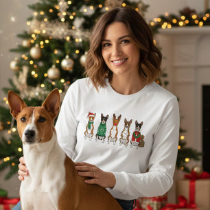 Kerst Basenjis Tri-Blend Shirt
