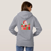 Kerst Basic Hoodie in Grijs (Achterkant volledig)