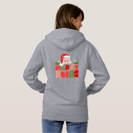 Kerst Basic Hoodie in Grijs