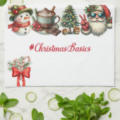Kerst Basics Feestelijke Keuken Handdoek (Gevouwen)