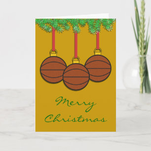 Kerst basketbal Kaart