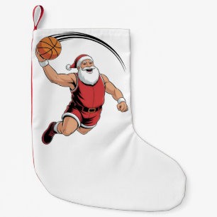 Kerst Basketbal Spelende Kerstman Sport  Kleine Kerstsok
