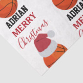 Kerst Basketbal Sport Ball Aangepaste naam Tissuepapier (Detail)