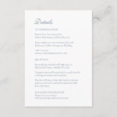 Kerst Bauble Ornamenten Winterblauw Informatiekaartje (Voorkant)