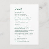 Kerst Bauble Ornamenten Wintergroen Informatiekaartje (Voorkant)