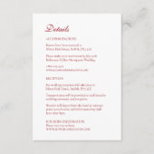 Kerst Bauble Ornamenten Winterrood Informatiekaartje (Voorkant)