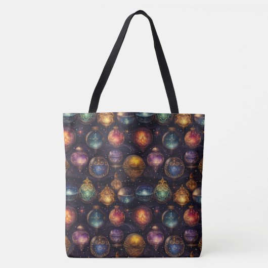 Kerst Baubles Canvas tas (Voorkant)