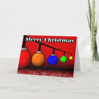 Kerst Baubles Kaart