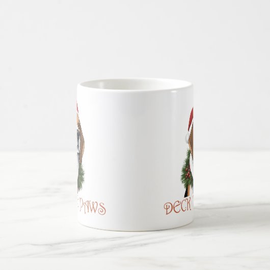 Kerst Beagle Deck de poten Koffiemok