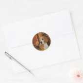 Kerst Beagle Sticker (Envelop)
