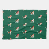 Kerst Beagle Theedoek (Horizontaal)