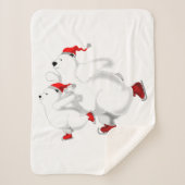 Kerst Bearts Baby Sherpa Deken  (Voorkant)