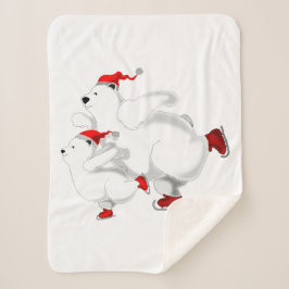 Kerst Bearts Baby Sherpa Deken 