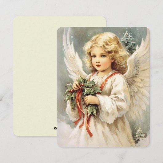 Kerst  Beauty Card Angel Feestdagenkaart (Voorkant / Achterkant)
