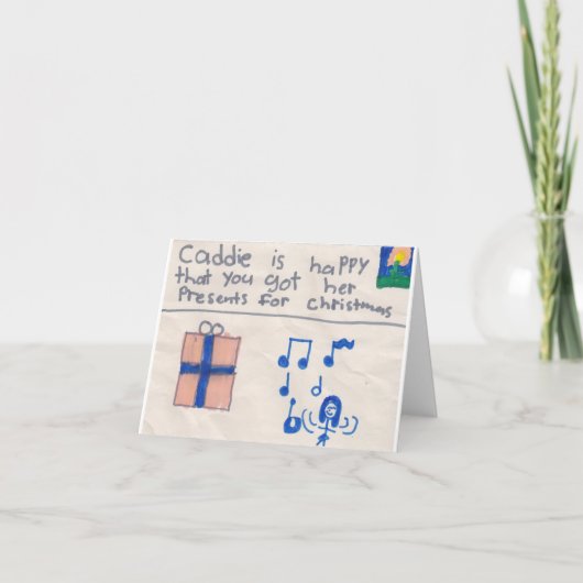 Kerst Bedankt (kind) (Voorkant)