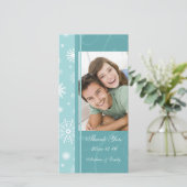 Kerst Bedankt Trouwfotokaarten (Staand voorkant)