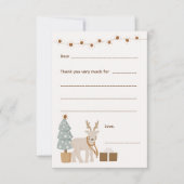 Kerst Bedankt / vul de lege kaart in (Voorkant)
