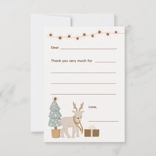 Kerst Bedankt / vul de lege kaart in (Voorkant)
