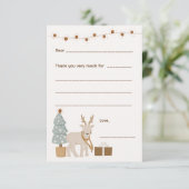 Kerst Bedankt / vul de lege kaart in (Staand voorkant)