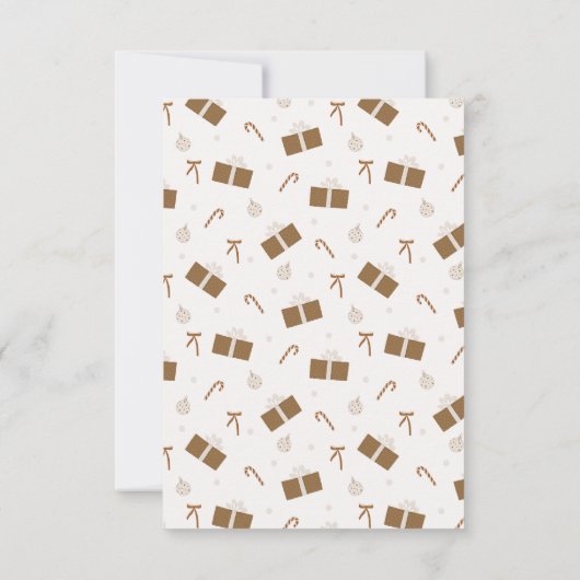 Kerst Bedankt / vul de lege kaart in (Achterkant)