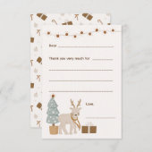 Kerst Bedankt / vul de lege kaart in (Voorkant / Achterkant)