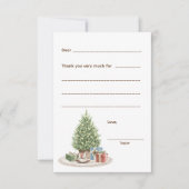 Kerst Bedankt, vul de lege kaart in (Voorkant)