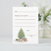 Kerst Bedankt, vul de lege kaart in (Staand voorkant)